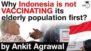 Covid Vaccine in Indonesia - Why Indonesia is not vaccinating its elderly population? #UPSC #IAS