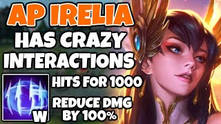 FULL AP IRELIA MID Gives Your W 100% DAMAGE REDUCTION while hitting for OVER 1000 | 12.14