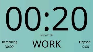 Tabata Timer 20/20 - HIIT Timer 20/20 - Interval Timer 20/20 ( without music )