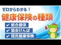 【健康保険の種類】国民健康保険、協会けんぽ、組合健保などの頭の整理に！