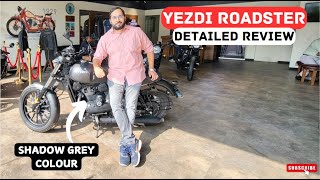 2024 Yezdi Roadster Detailed Review 🔥Roadster Shadow Grey Colour Review ✅