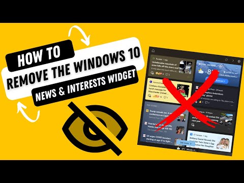 How To Remove The Windows 10 News and Interests Taskbar Widget
