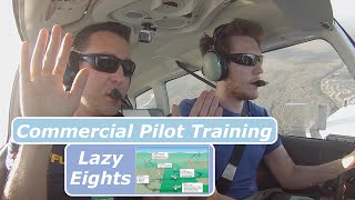 Commercial Pilot Training| Introduction to Lazy Eights| PA28| ATC Audio