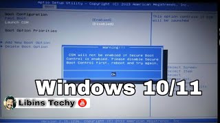 Aptio Setup Utility-Cannot Exit Windows 10/11