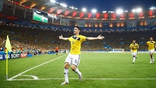 O gol mais bonito de 2014 - James Rodríguez - PUSKÁS 2014