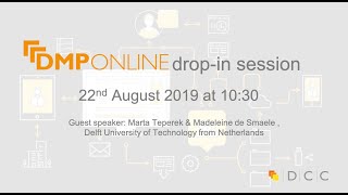 DMPonline drop-in session 22nd August 2019