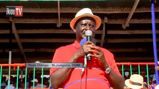 Ikuu cia unyamu ithuthurio naihenya, Raila kuga -Migori