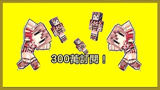 【阿神訂閱動畫】恭喜@AshanKouki 300萬訂閱！/minecraft 動畫🎥