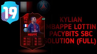 Kylian Mbappe PacyBits SBC Solution (FULL) | PACYBITS FUT 19