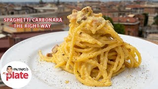 How to Make SPAGHETTI CARBONARA (Approved by Romans)