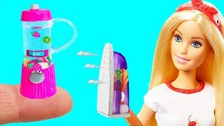 10 DIY Barbie Hacks Dollhouse : Miniature blender, Iron, Washing machine and More Barbie Crafts