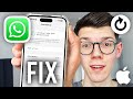 How To Fix WhatsApp Chat Backup Stuck Problem On iPhone - Full Guide