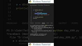 Dividing By Zero In Python | Python Tutorial