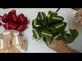 วิธีผูกโบว์ ริบบิ้น กล่องของขวัญ how to make a bow with ribbon pompom bow for gift wrapping