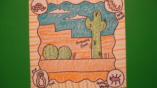 Let's Draw Animal Habitats-The Desert!