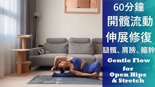 60分鐘 開髖輕流動、靜態伸展｜日晷式、橫劈腿、蜻蜓腿 60Mins Open Hips Flow and Stretch