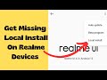 How To Enable Local Install In Realme? | Fix Realme Local Install Not Showing | Local Software 🤓