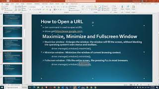 🔥 Maximize minimize and Full Screen Browser Window in Selenium🔥