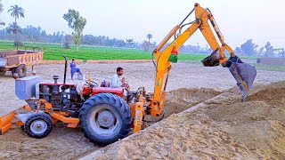 The Pakistan engineer Transformer The Tractor into an excavator//Amazing Work