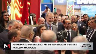 Madrid / FITUR 2025 : Le Roi Felipe VI d´Espagne visite le pavillon marocain