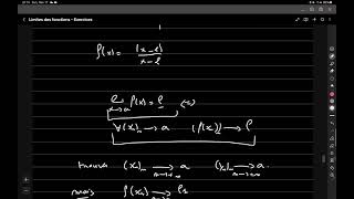 Mathématiques - Analyse réelle - Exercices sur les limites des fonctions - Partie 3