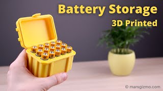 3D Printed Battery Storage Box