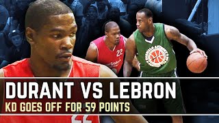 LeBron James VS Kevin Durant EPIC Battle! KD Goes OFF For 59 Points FULL HIGHLIGHTS