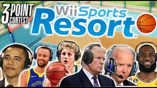 US Presidents Play Wii Sports 3 Point Contest ft. Curry, Larry Bird, and Lebron