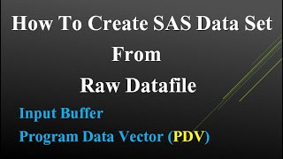 Basic SAS programming topic 12 Column input method