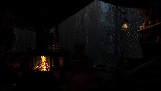 Cozy Space In The Cave With Rain In The Forest At Night To Sleep Well And Relax