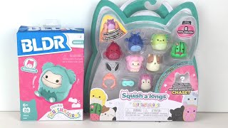 Squishmallows Series 2 Squish-A-Longs 8 pack \u0026 BLDR Figure ✨ Unboxing \u0026 Review #squishmallows