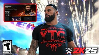 Roman Reigns '25 YTC CRAZY Entrance | WWE 2K25 Concept ☝️