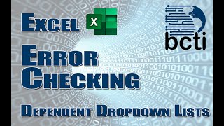 Microsoft Excel - Error Checking Dependent Dropdown Lists