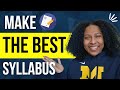 What Goes Into A Syllabus | How to Write Your First Syllabus For Undergrads | Syllabus Basics