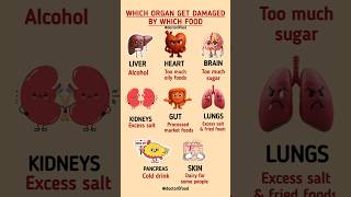 Which Food Damages Which Organ | Must Watch Before It’s Too Late | Unhealthy Foods Explained #health