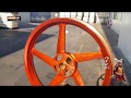 Spray motor's rim with Samurai Paint candy yellow & candy red || Samurai Paint Cambodia