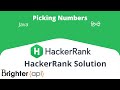 Picking Numbers Hackerrank Algorithm Solution