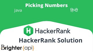 Picking Numbers Hackerrank Algorithm Solution