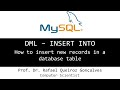 SQL - INSERT INTO: How to insert new records in a database table