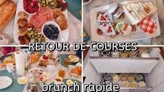 RETOUR DE COURSES  / BRUNCH RAPIDE ET FACILE