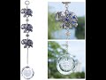 Crystal PrismSuncatcher Ornament with Sapphire Crystals Jeweled Metal Alloy Elephant Animal Pendants