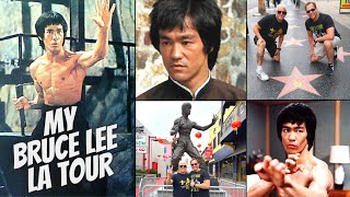 My BRUCE LEE LA Tour | Bruce Lee STAR on Hollywood Walk of Fame | Grumman's Chinese Theater & more!