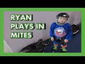 RYAN PLAYS MITES ICE HOCKEY - CLINIC & GAME - UPDATE VIDEO #4