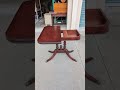 vintage mahogany accent folding open card table