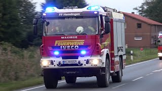 [SIRENENALARM - FEUER \u0026 VERKEHRSUNFALL auf BAUERNHOF!] Einsatzfahrten Freiwillige Feuerwehr