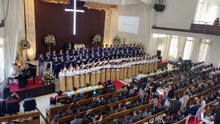 Mao Baptist Church Kohima choir performing at the golden jubilee celebrations on 04/12/2022