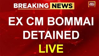 Former Karnataka CM Bommai Detained By Karnataka Police | Hight Voltage Drama In Karnataka