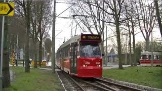 HTM GTL-8 tram (3062) in de keerlus van Leidschendam-Noord