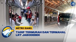 Tarif Termurah LRT Jabodebek Dipatok 5 Ribu Rupiah