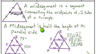 Triangle Properties: Midsegment of a Triangle